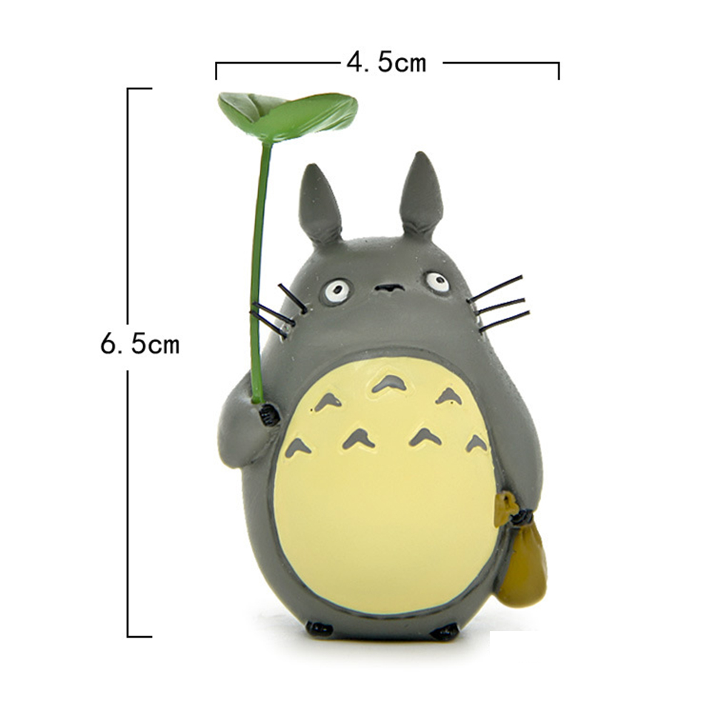 Set 3 Đồ trang trí Nhân Vật Phim Hoạt Hình Totoro Bằng Nhựa