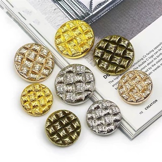 10 miếng / lô 20/25 / 30mm Vòng tròn Cổ điển Nút may Quần áo Phụ kiện Nút trang trí cho quần áo Áo khoác thời trang Nút kim loại