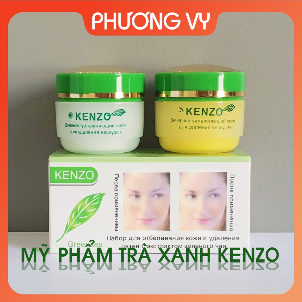 Kem nám Green Tea Kenzo, chuyên làm mờ nám tàn nhang và dưỡng trắng da, mỹ phẩm Green Tea, Kem nám