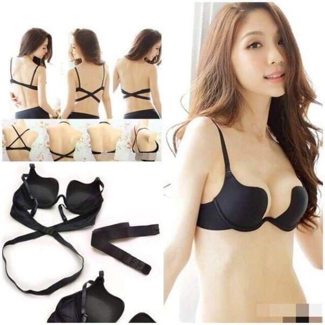 (Bán sỉ 62k) loại 1 bra chữ u multiWay, mặc 7 kiểu mặc hở lưng tạo các kiểu luôn