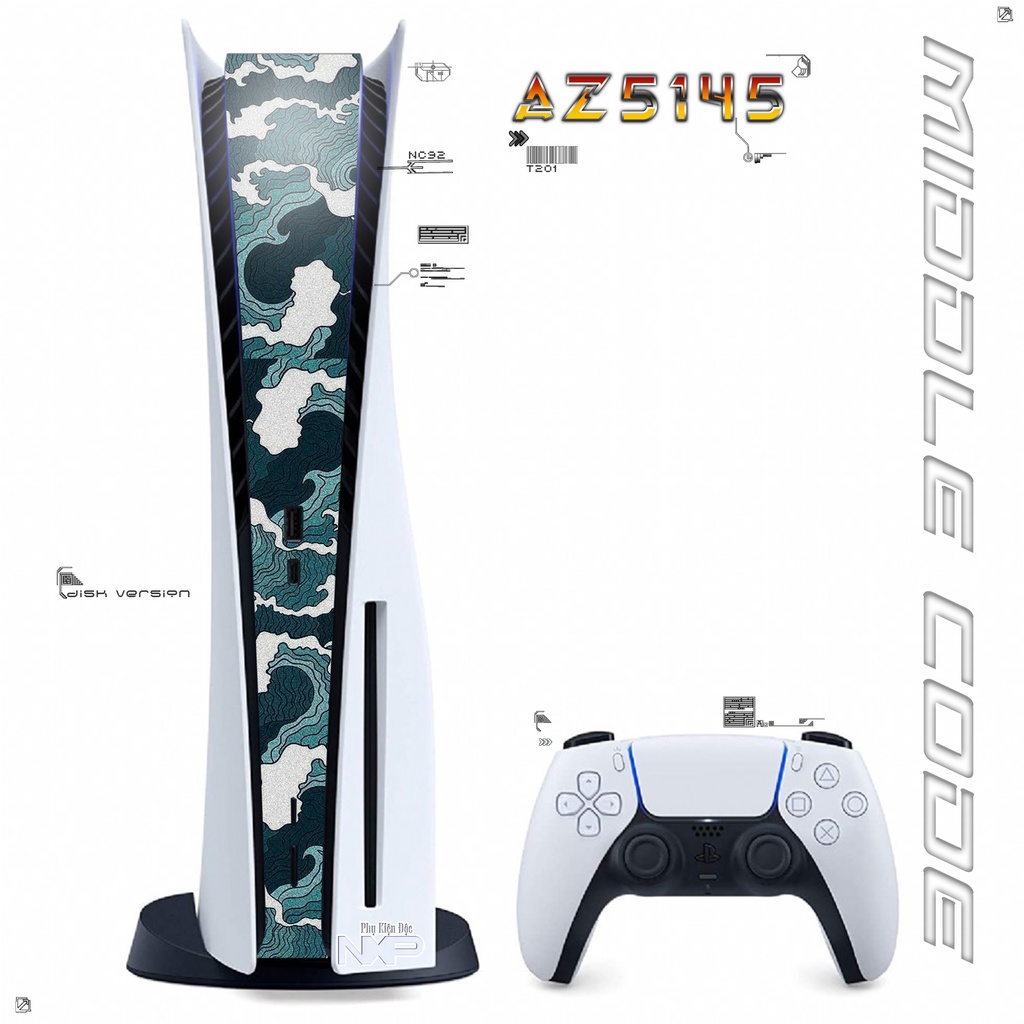 Miếng dán middle cho máy game ps5 AZ5x45