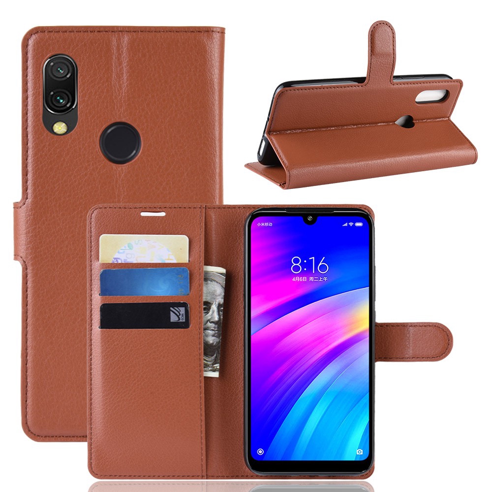 Bao Da Điện Thoại Nắp Lật Kèm Ngăn Đựng Thẻ Cho Xiaomi Redmi 7 6 Pro Redmi 5 Plus 5a 4a 6a Ốp