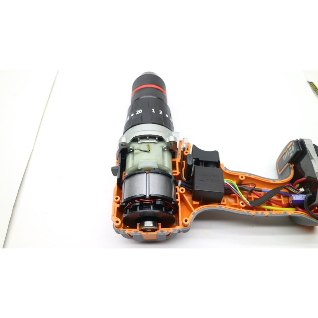 Thân Máy Khoan Pin 13mm MACAN Đầu AUTOLOCK Viền Đỏ Chính Hãng