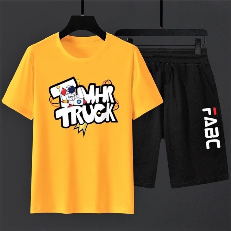 Bộ thun thể thao nam đồ bộ thun nam, quần áo thun hè cực mát - Mẫu TRUCK