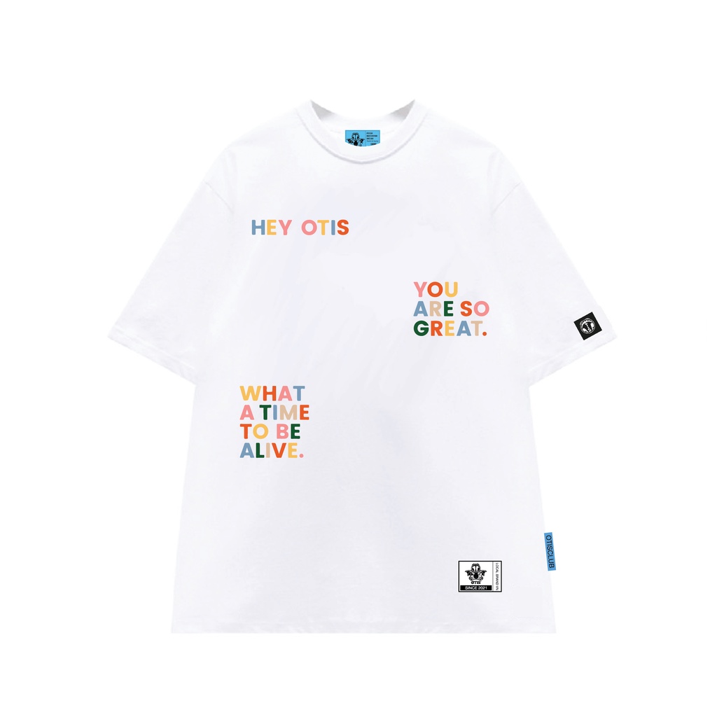 Áo thun tay lỡ unisex local brand Otis Club - Tee Hey Otis