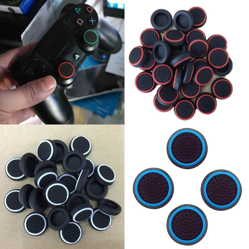 Bộ điều khiển 4 cái Ngón tay cái bằng silicone Stick Grip Nắp đậy cho PS3 PS4 XBOX ONE