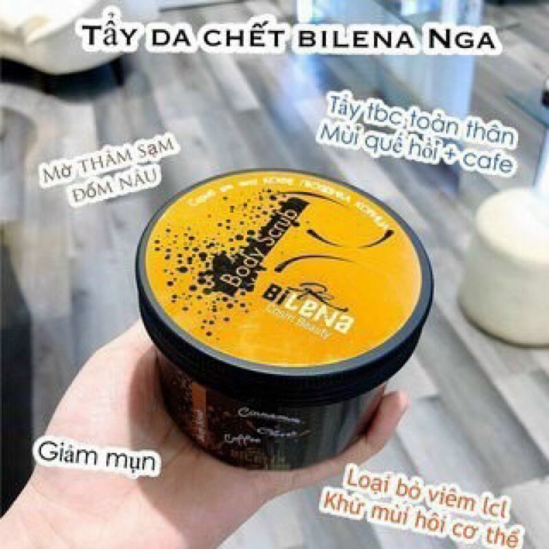 Tẩy Da Chết Body Scrub Bilena 250mg (caphe+Quế hồi)