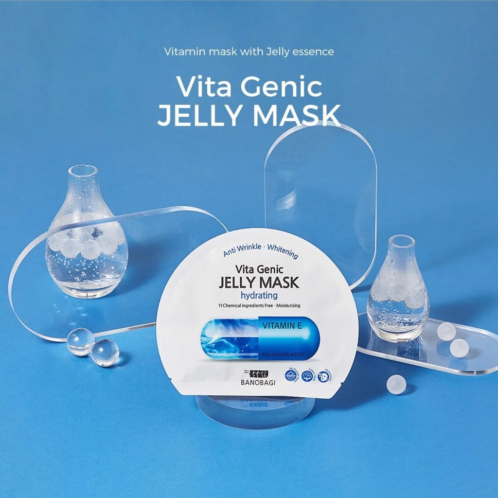 Mặt nạ Vita Genic Banobagi  GIÁ SỐC  mặt nạ Jelly Mask giấy giúp cải thiện độ đàn hồi và dưỡng trắng da