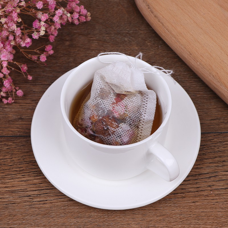 Set 100 Túi Lọc Trà Dây Rút 7X9Cm
