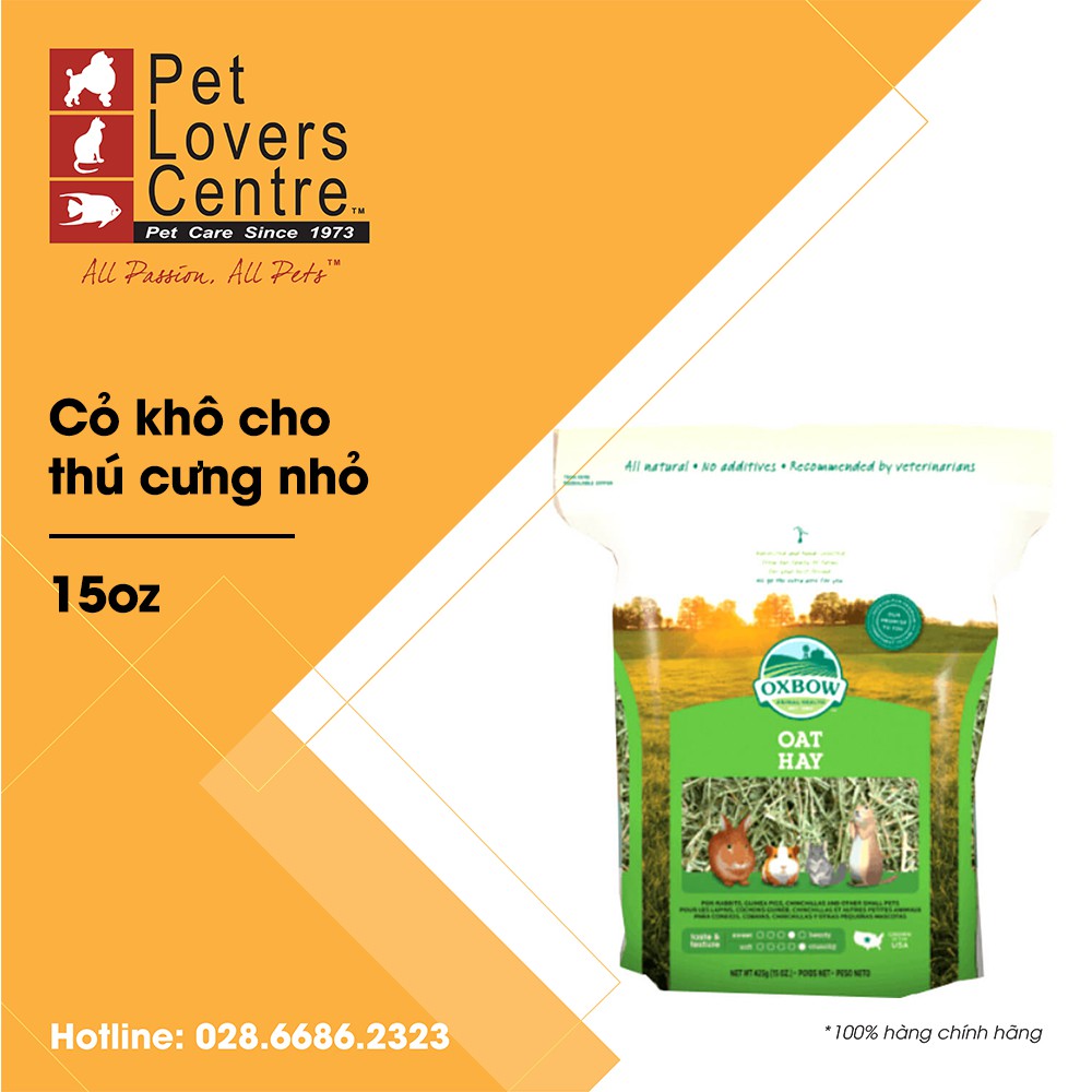 [xuất xứ Mỹ] Cỏ khô cho thú cưng nhỏ OXBOW OAT HAY 15oz