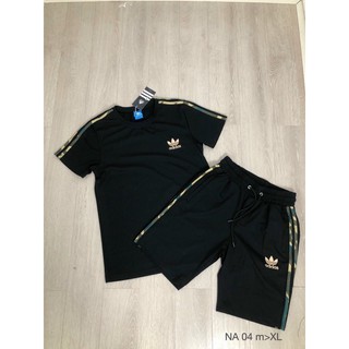 Bộ thể thao nam adidas hè 2021 mẫu mới nhất chất cottonata thấm hút mồ hôi