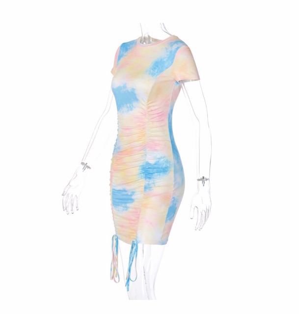 Đầm body nhún 2 bên loang màu hot trend năm nay 👗👗3.28