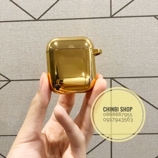 Case/ ốp/ vỏ bọc airpods 1/2 nhựa dẻo mạ crom/tráng gương siêu đẹp