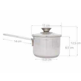 Nồi nấu bột cho bé bằng inox 304 sáng bóng dùng được trên bếp từ Quánh bột inox 3 đáy tay cầm chăc chắn