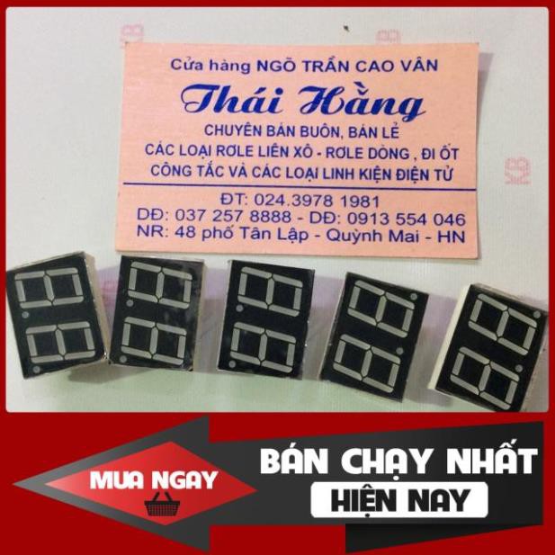 [ShopUyTín] Led 7 thanh đôi A nốt cỡ 2.3 x1.8 cm gía cho 5 chiếc [free.ship]