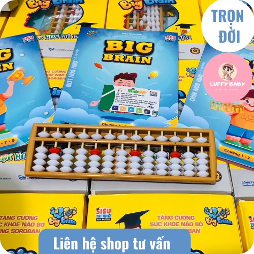 Bàn tính soroban quà tặng kèm sách hướng dẫn và app thực hành