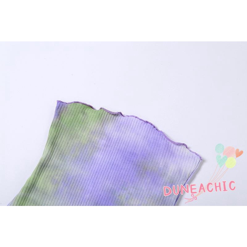 DUNEA Set đồ gồm đầm hai dây và áo khoác cardigan thời trang xinh xắn cho nữ