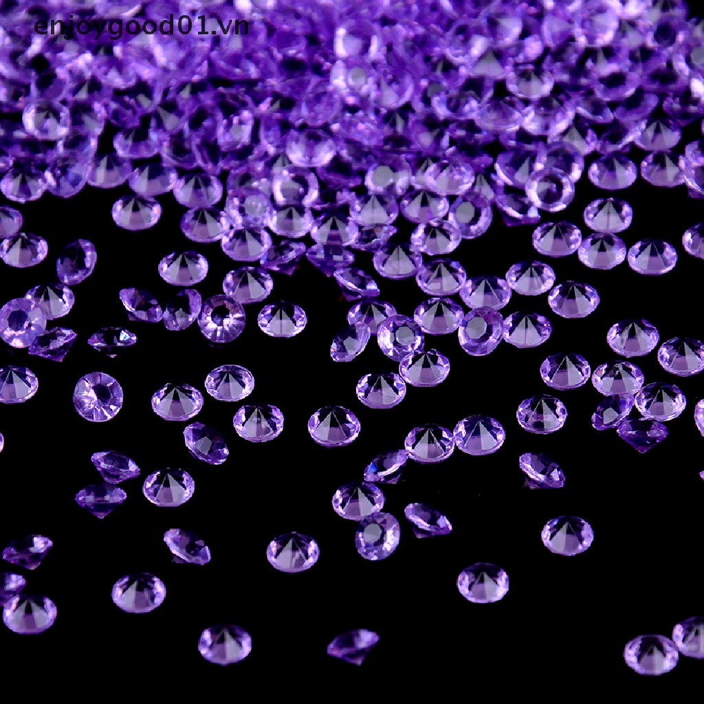 1000 Viên kim cương pha lê bằng acrylic 4mm trang trí bàn tiệc cưới