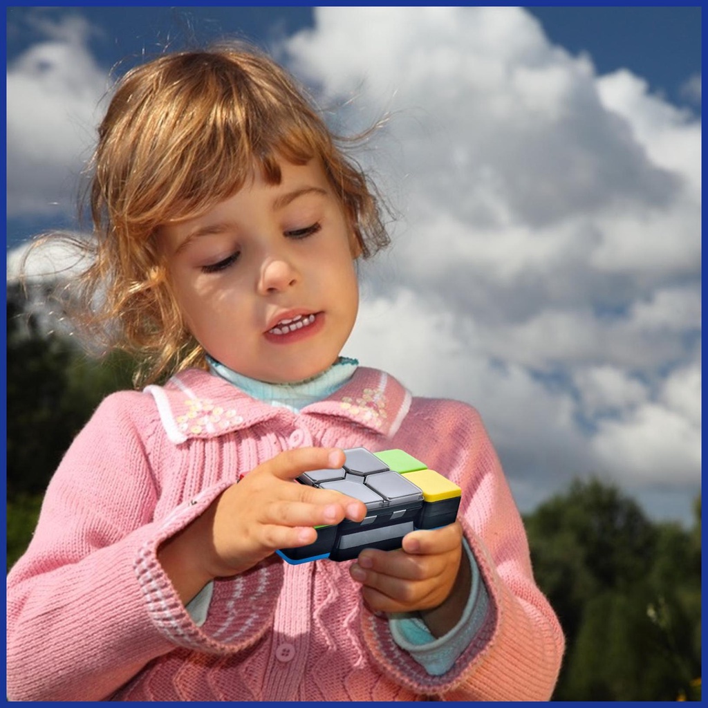 Đồ Chơi Khối Rubik Phát Nhạc Đèn Nhấp Nháy Kích Thích Trí Nhớ Và Phát Triển Trí Não Mini Với 4 Trò Chơi