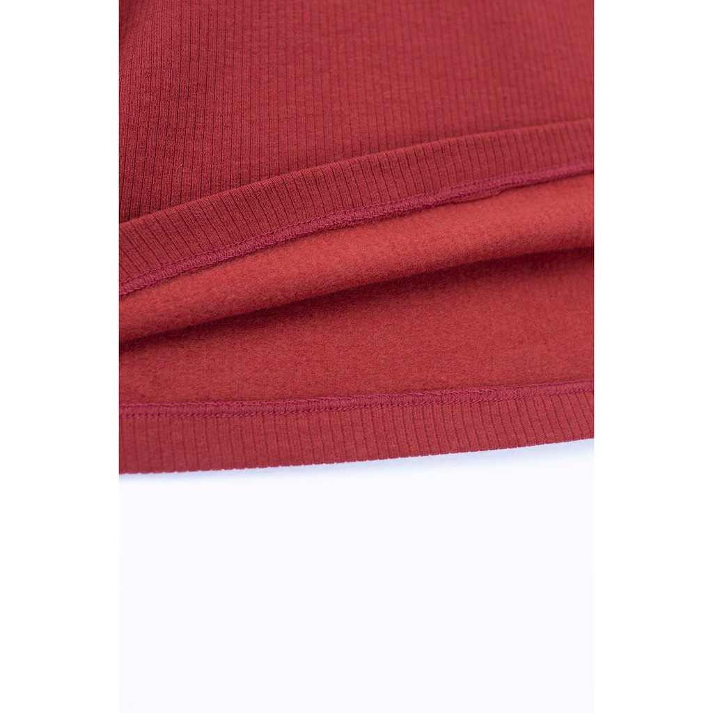 Áo giữ nhiệt extra warm cào lông cổ 3cm cam đỏ 1TS5006 ADORE DRESS