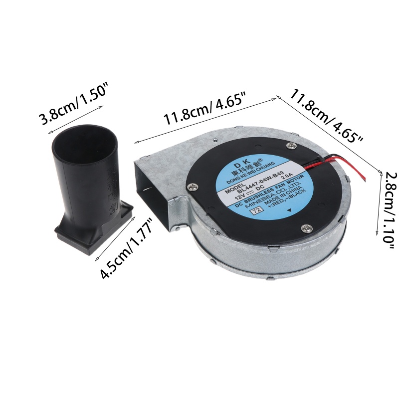 Quạt Thổi Khí BBQ 11028 DC12V 5000RPM Tiện Dụng Cho Tiệc Nướng BBQ