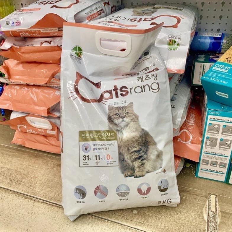 Thức ăn hạt cho mèo mọi lứa tuổi CATSRANG Hàn Quốc - Túi 1kg hạt thức ăn mèo Catrang đầy đủ chất dinh dưỡng