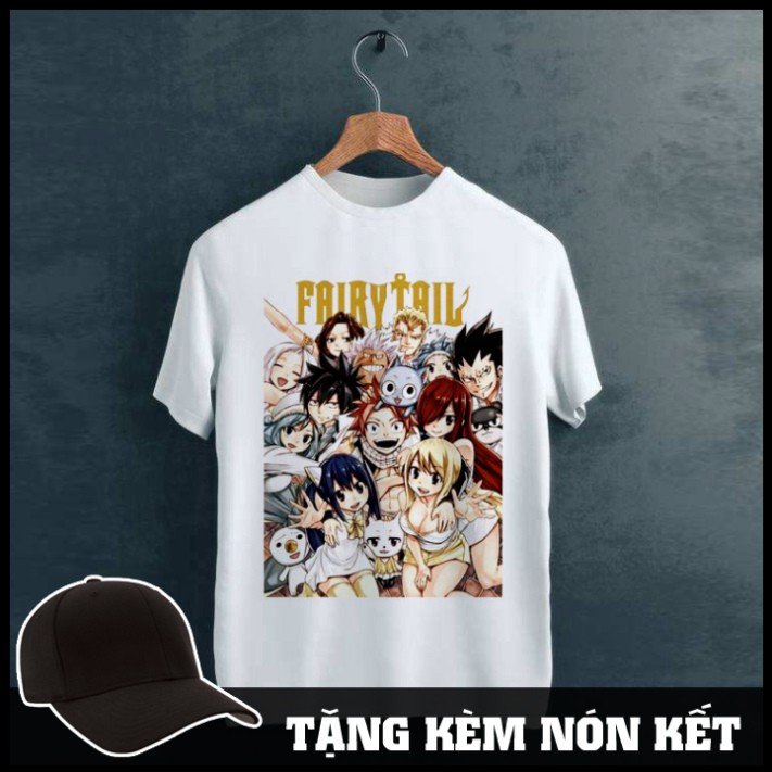 Vải Cotton Siêu Xịn Áo thun Fairy Tail Nam Nữ Takan Store