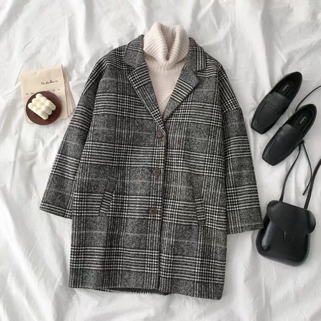 [ORDER] Áo khoác dạ đen