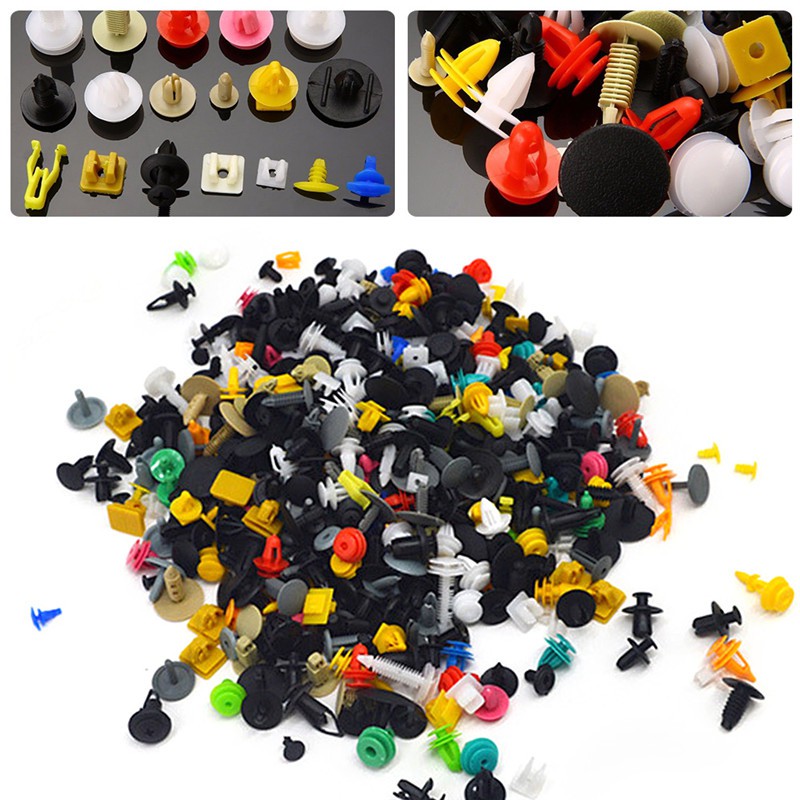 Set 200 Đinh Tán Phụ Tùng Đa Năng Bằng Nhựa Dành Cho Ô Tô
