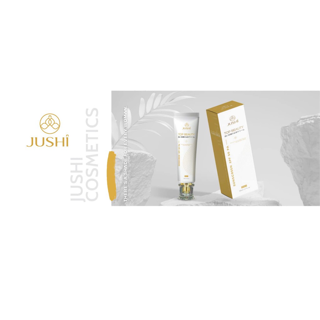 [Có video ảnh thật] Kem chống nắng dưỡng ẩm nhau thai chính hãng Jushi Top Beauty 50ml 🎁tặng quà 🎁