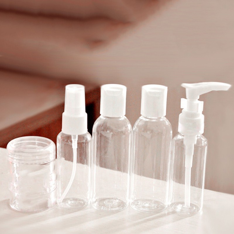 [Hàng mới về] Set 6 bình xịt bằng nhựa chiết nước hoa tiện lợi khi đi du lịch