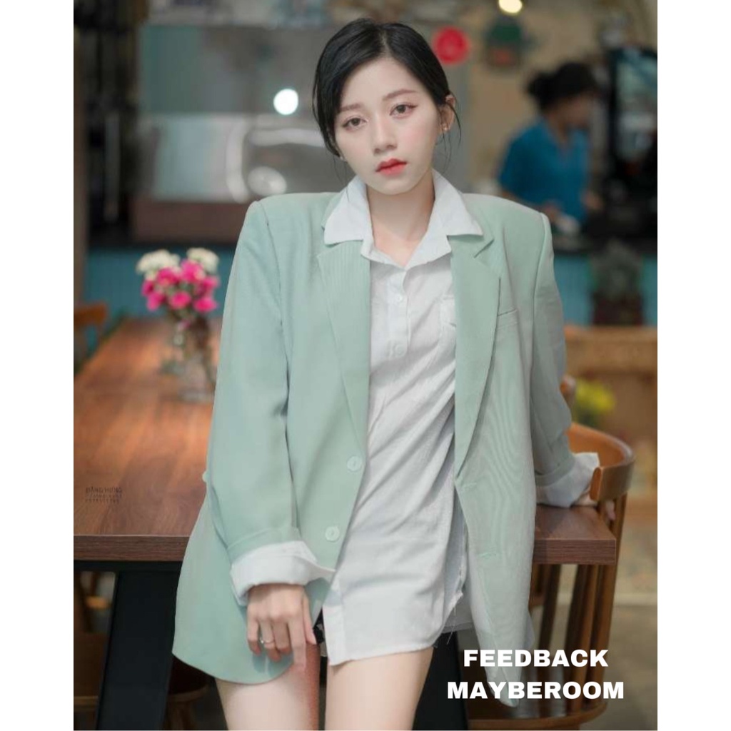 Áo sơ mi Minmin form rộng Mayberoom