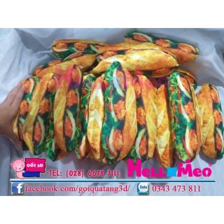 [SIÊU RẺ] Gối Ôm Bánh Mì Ổ 3D Y Như Thật - Gối 3D Hình Đồ Ăn Quà Tặng Cho Trẻ Em
