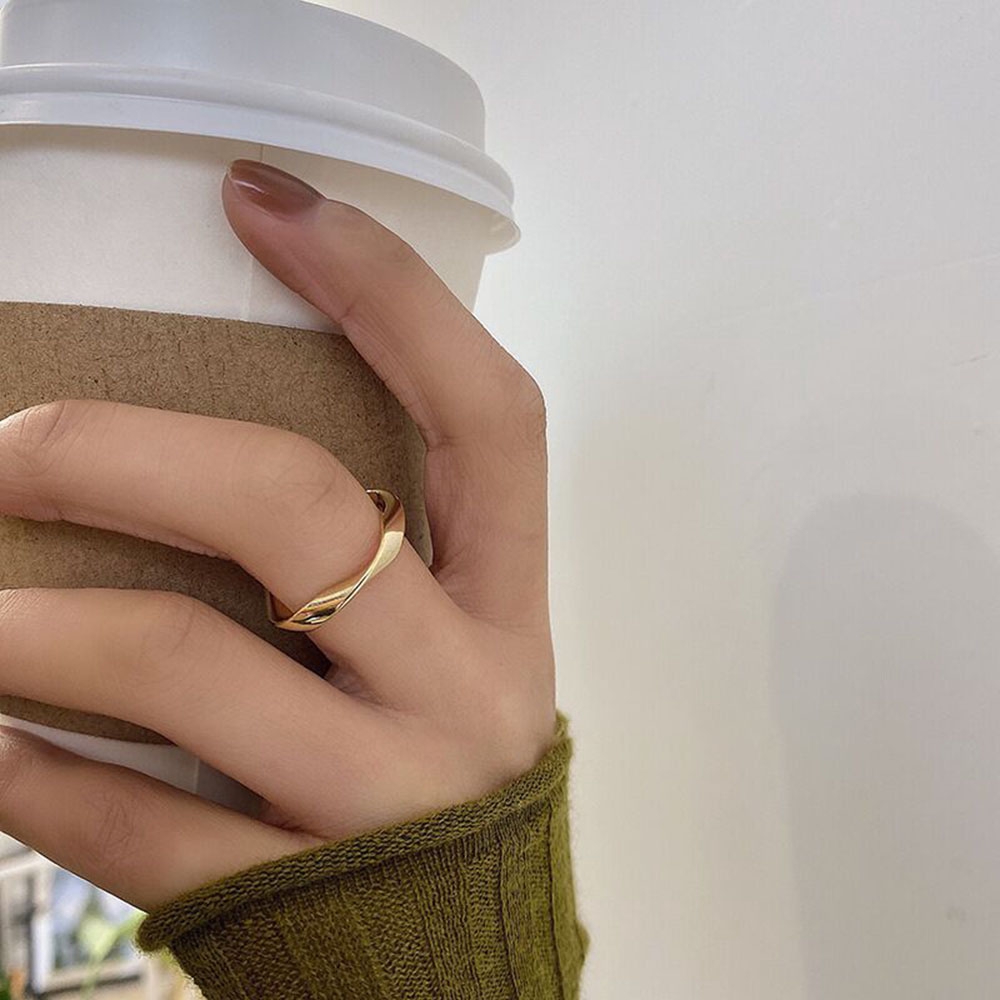 Nhẫn kim loại đơn giản thời trang hipster dành cho nữ