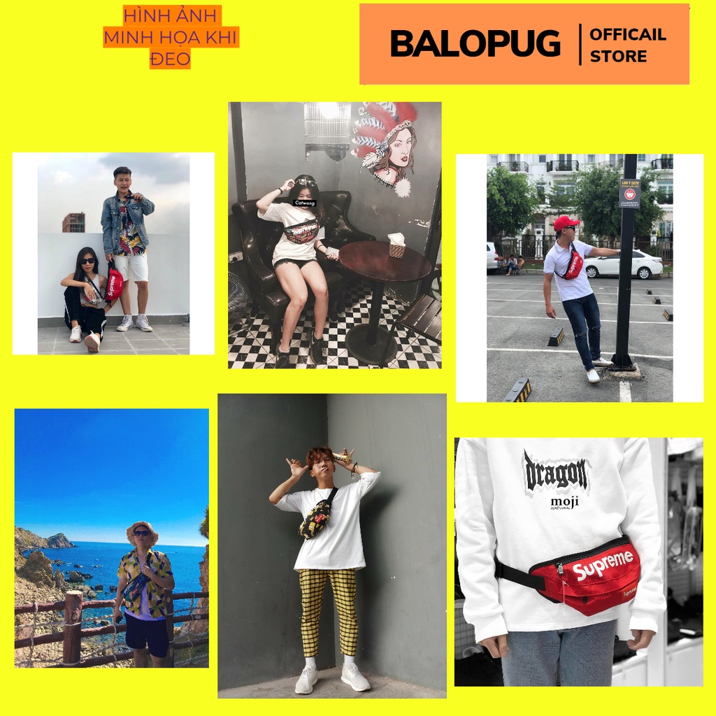 Túi bao tử, đeo chéo supreme tia chớp ST1916 - 19981916 [ balopug ] | BigBuy360 - bigbuy360.vn