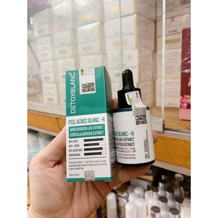 Serum Loại Bỏ Mụn Đầu Đen Detox Blanc (Hình thật)