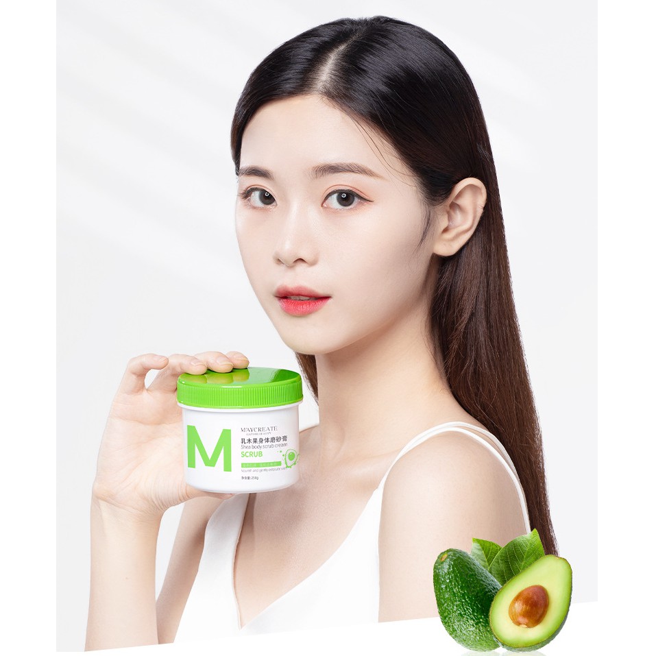 Một Hũ Tẩy Da Chết Body Sáng Da Qủa Bơ Maycreate Shea Crub 250ML | BigBuy360 - bigbuy360.vn
