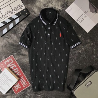 Áo Polo Họa Tiết Ngựa In Logo Cá sấu bao xịn
