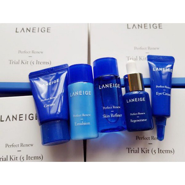 Bộ 5 sản phẩm dưỡng da  Laneige Perfect Renew Trial Kit