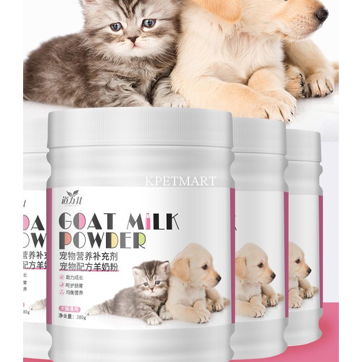 bột sữa dê cho chó mèo Borammy 280g