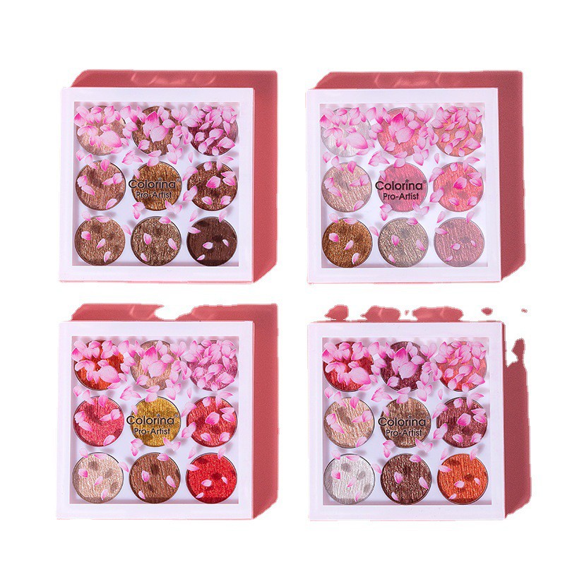 (Hàng Mới Về) Bảng Phấn Mắt 9 Màu Lì Lấp Lánh Trang Điểm Đa Năng | BigBuy360 - bigbuy360.vn