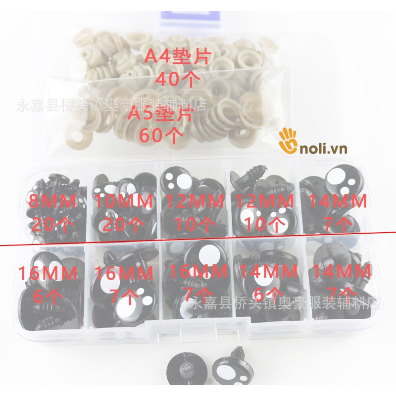 Hộp mắt thú an toàn long lanh - 100 cái