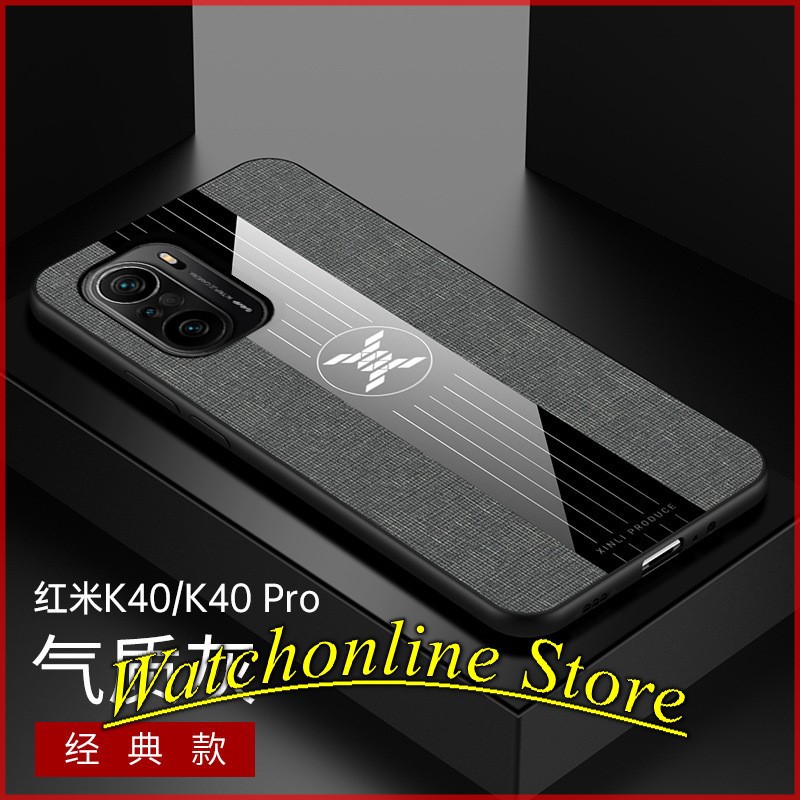 Ốp lưng Xiaomi Redmi K40 / K40 Pro / Mi 11 họa tiết vải jean kẻ sọc cao cấp