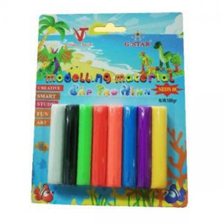 Đất sét nặn neon 8 màu thương hiệu g-star