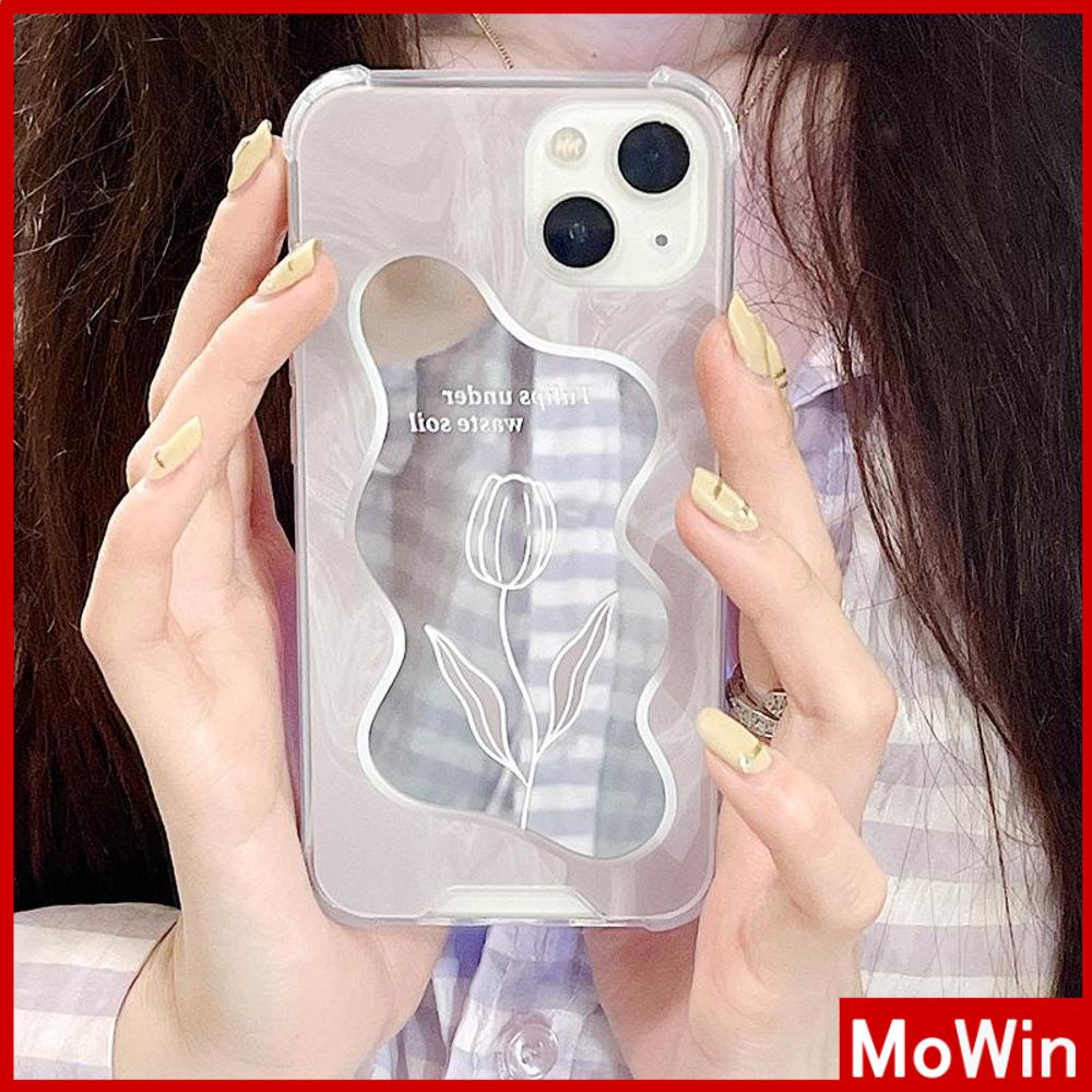 Ốp điện thoại mặt gương acrylic chống sốc họa tiết vân đá thích hợp cho iPhone 11 13 Pro Max 12 Pro Max 7+ x xr xs max