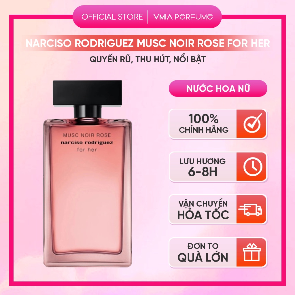 Nước hoa Nữ Narciso Rodriguez Musc Noir Rose mẫu thử 2ml 5ml 10ml