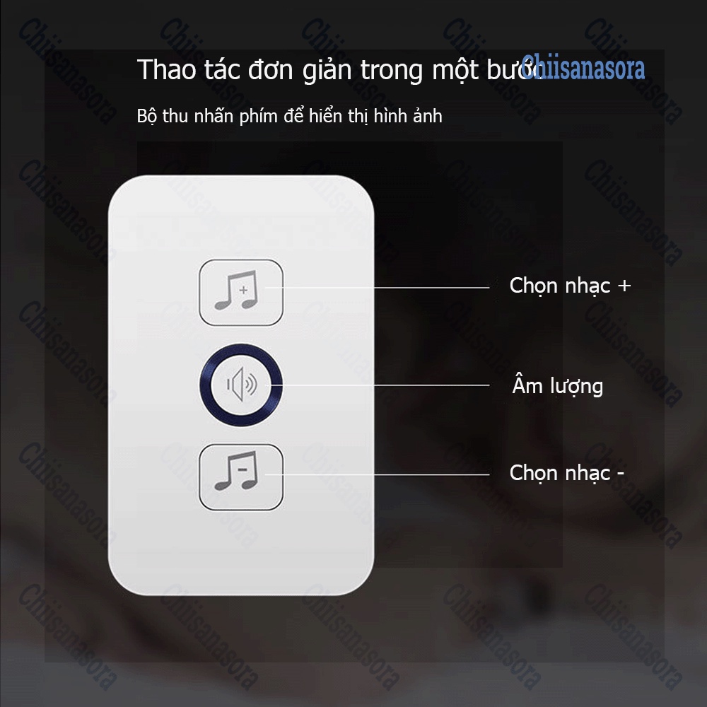 Chuông cửa thông minh không dây điện tử điều khiển từ xa – Dụng cụ âm thanh cho người già trẻ nhỏ
