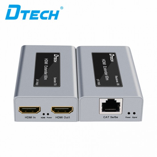 Bộ Khuếch Đại HDMI Qua Lan 60m DTech DT-7053 [BẢO HÀNH 1 NĂM]