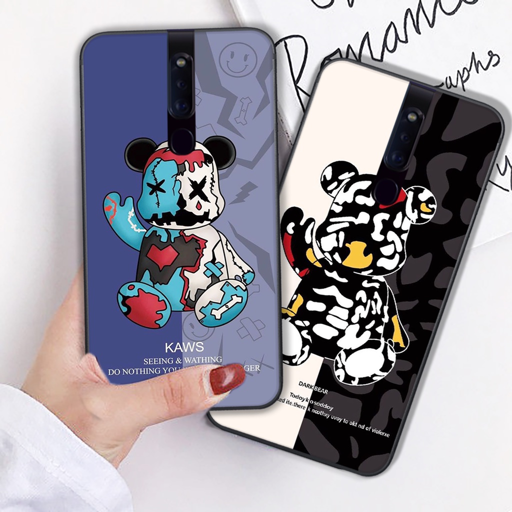 ỐP LƯNG BEARBRICK CHO OPPO F11-OPPO F11 PRO IN HÌNH CHẤT LƯỢNG CAO-GIÁ RẺ
