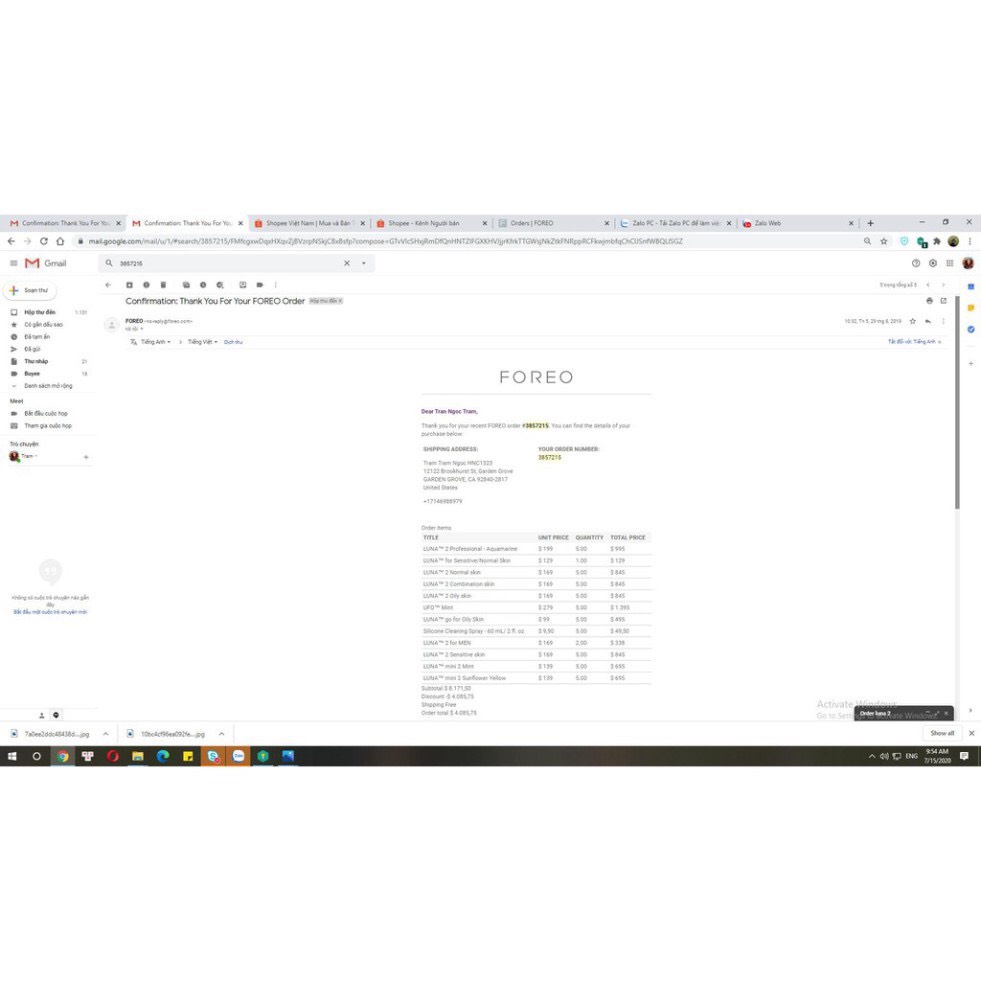 Máy rửa mặt Foreo Luna Mini 2 Lollipop bản Limited  loại bỏ bụi bẩn Hine Cosmetics